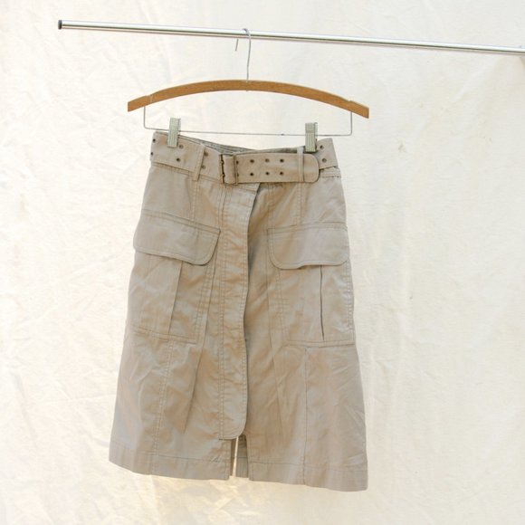 Anthropologie Belted Military Mini Skirt - Picture 5 of 8